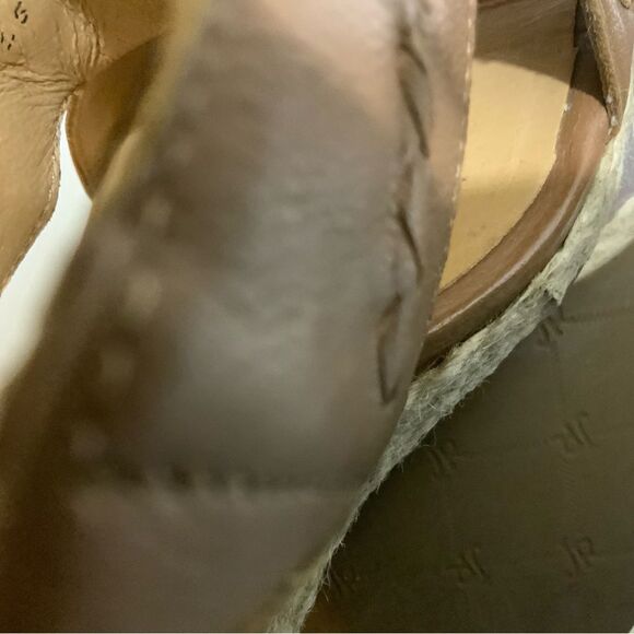 Jack Rodgers sophia leather wedge sandal 10 - Picture 7 of 9